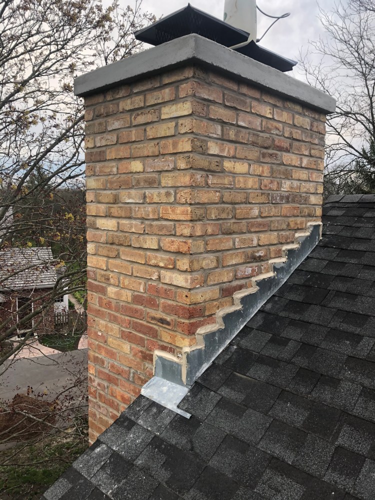 Chimney masonry repairs;
A masonry expert can detect cracks in the stone and mortar of the chimney and repair them before they become significant. If the chimney crown is too damaged to simply seal the cracks, a partial or complete rebuilding is required to protect the chimney structure.